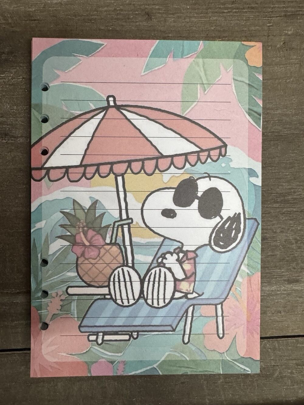 Peanuts Snoopy Charlie Brown Size A5 Refill Paper (50 Sheets)